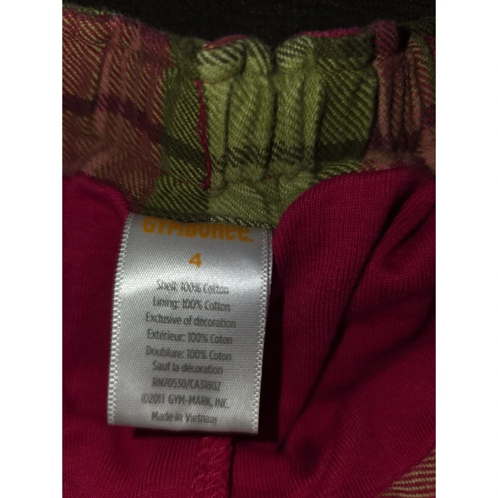 Gymboree butterfly girl top leggings skort lot outfit size 4